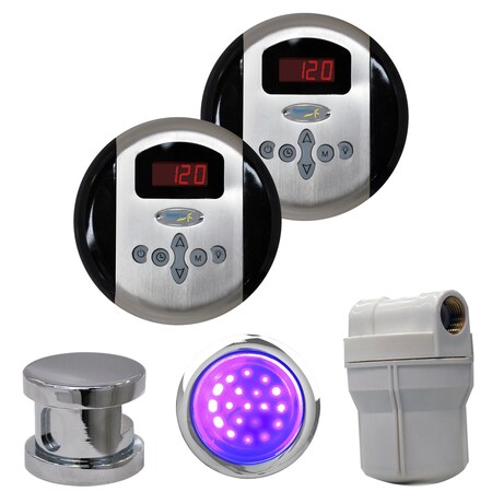 Steamspa Royal Control Kit in Chrome RYPKCH2